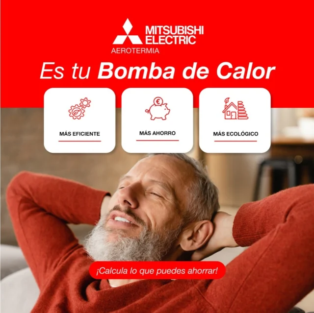 Aunque estos días seguimos con temperaturas suaves, los expertos avisan de la entrada de un frente frío a mediados de semana. ¿Ya tienes tu hogar listo para combatirlo? 💪🏼☺️

Mitsubishi Electric #EstuBombadeCalor porque disfrutarás de la calefacción más eficiente sin llevarte sustos en la factura. ¡Calcula tu ahorro en el link de la BIO! 🔗